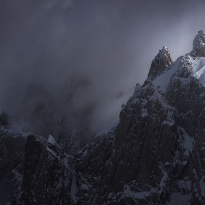 Lumière sur l'Aiguille du Plan